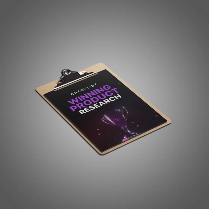 Winning Product Research - checklist